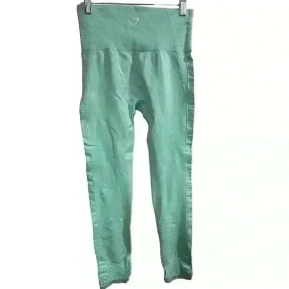 Gymshark Women's Seamless Leggings Size S Neo-Mint Activewear - Picture 2 of 12